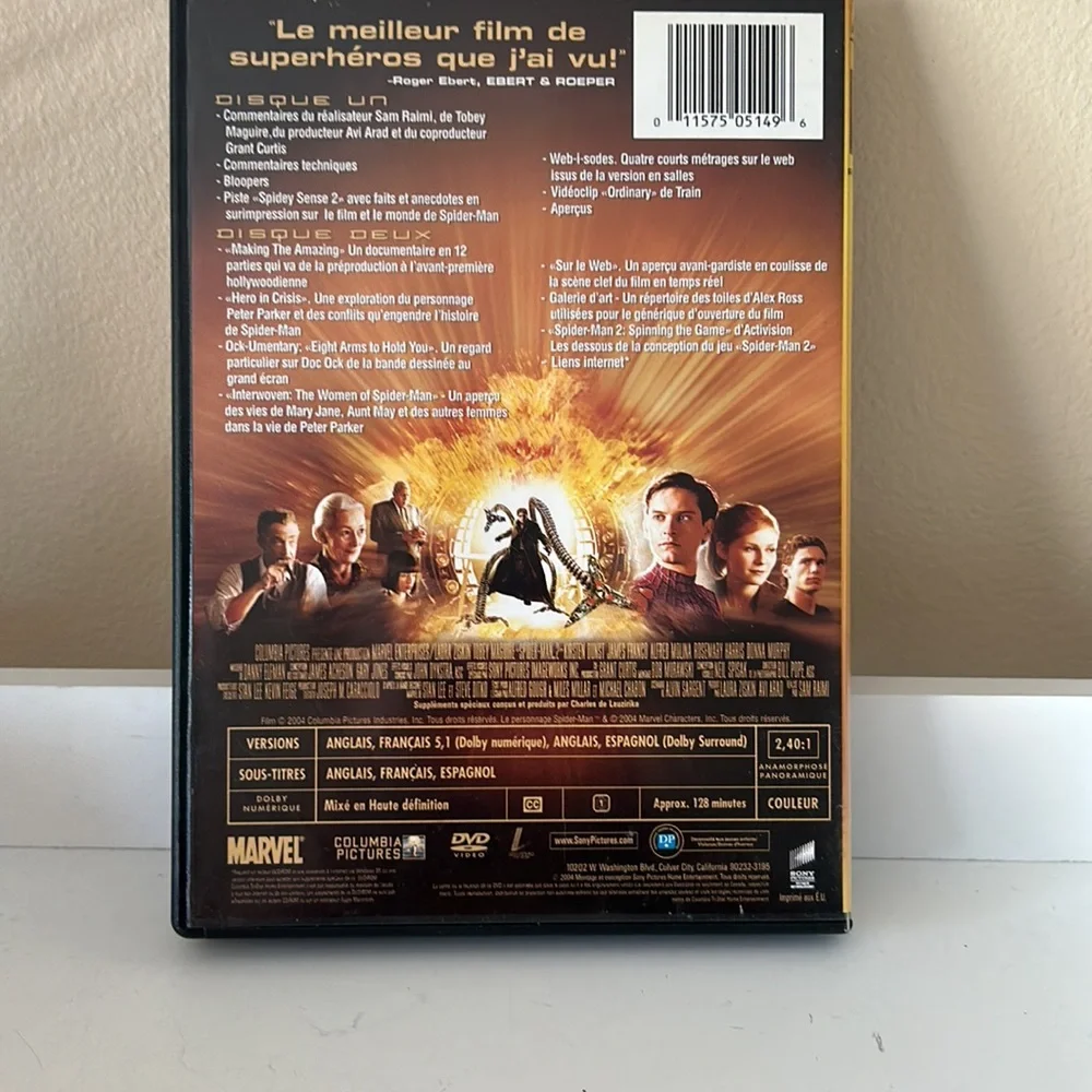 4/$20 SPIDER-MAN 2 dvd - Picture 3 of 5